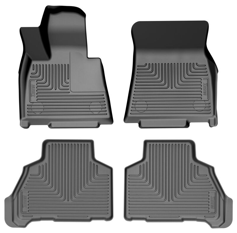 Husky Liners 20-26 Mercedes-Benz GLS450 (w/o Exec. Rear Seat Pkg) WB Frt & 2nd Row Floor Liner - Blk