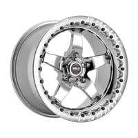 Weld S71 17x10.5 / 5x4.75 BP / 8.3in. BS Polished Wheel (Medium Pad) - Single-Beadlock