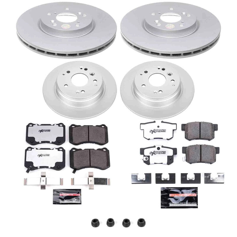 Power Stop 04-08 Acura TL Front and Rear Z26 Coated Brake Kit
