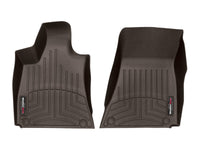 WeatherTech 2016+ Maserati Quattroporte Front FloorLiner - Cocoa (1 Grommet Style)