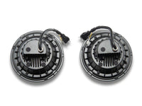 Raxiom 07-08 Jeep Wrangler JK Hi Output LED Headlights/Angel Eye DRL- Black Housing- Clear Lens