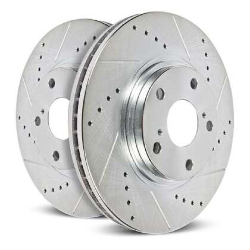 Power Stop 24-26 Ford Ranger Rear Drilled & Slotted Rotor (Pair)