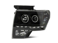 Raxiom 09-14 Ford F-150 G2 Super White LED Halo Projector Headlights- Black Housing- Clear Lens