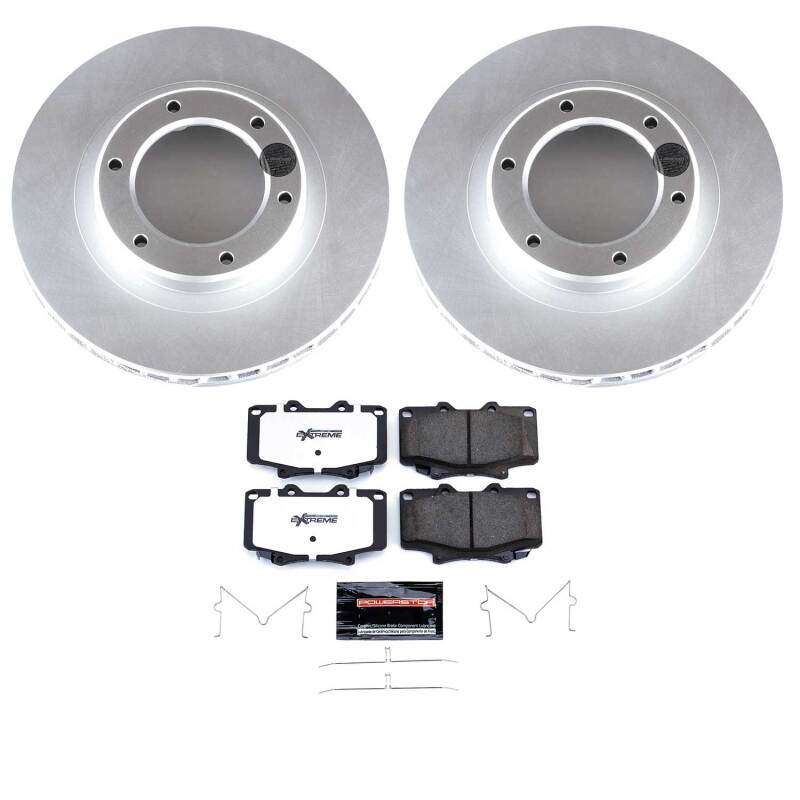 Power Stop 96-97 Lexus LX450 Front Z36 Coated Truck & Tow Brake Kit