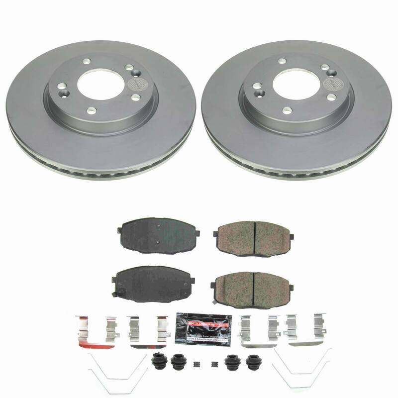 Power Stop 19-24 Kia Forte Front Z23 Coated Brake Kit