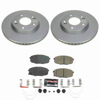 Power Stop 19-24 Kia Forte Front Z23 Coated Brake Kit
