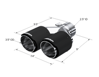 MBRP Universal Carbon Fiber Dual Tip 3.5in OD/2.5in Inlet