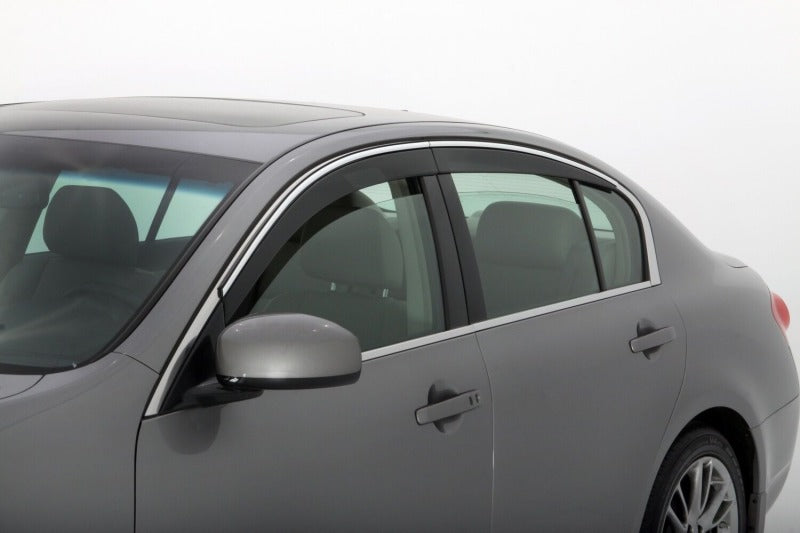 Husky Liners 26-27 Toyota Rav4 Hybrid Low Pro Ventvisor (6pc) - Chrome Trim - Smoke Chrm Trim