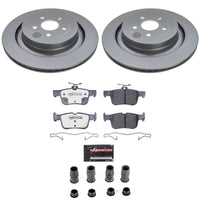 Power Stop 19-24 Ford Edge Rear Z36 Coated Truck & Tow Brake Kit