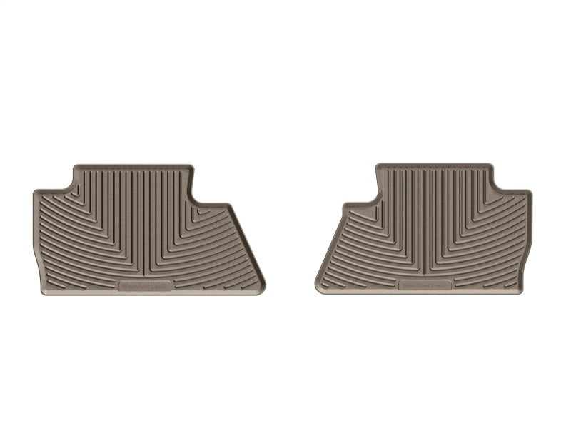 WeatherTech 14+ Chevrolet Silverado Rear Rubber Mats - Tan