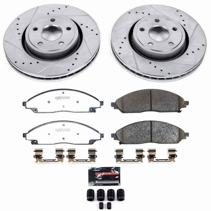 Power Stop 22-24 Jeep Grand Cherokee Front Z36 Truck & Tow Brake Kit