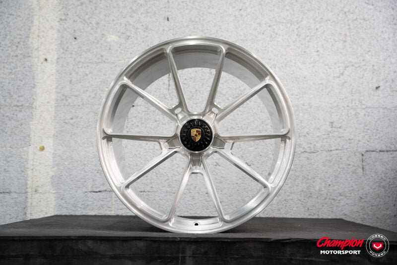 Vossen X Champion RS92 21X12 / ET50 / Brushed Gloss Clear Wheel / Centerlock / 911 Turbo 991- Rear