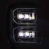 AlphaRex 23-26 Ford F-250 SD NOVA LED Proj Headlights Blk w/Activ Light/Seq Signal/Switchback