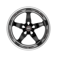 Weld S71 18x9 / 5x114.3 / 6.7 BS / 3.18 HB - Black Center - Polished Shell - Non-BL Wheel