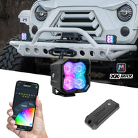 XKGlow XKmax RGBW Addressable Cube Light Kit - Fog Beam