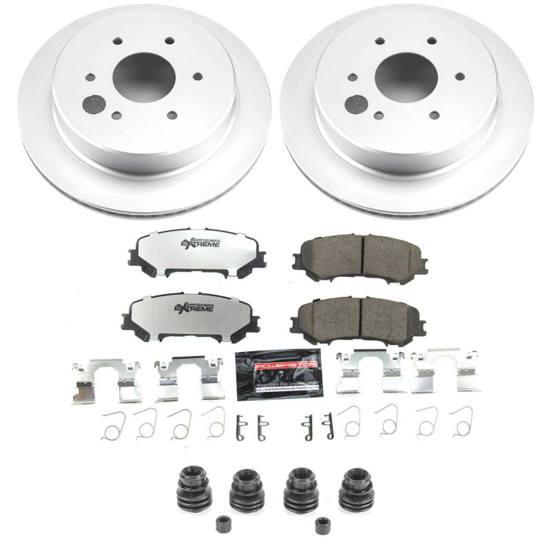 Power Stop 17-24 Nissan TITAN Rear Z36 Coated Truck & Tow Brake Kit