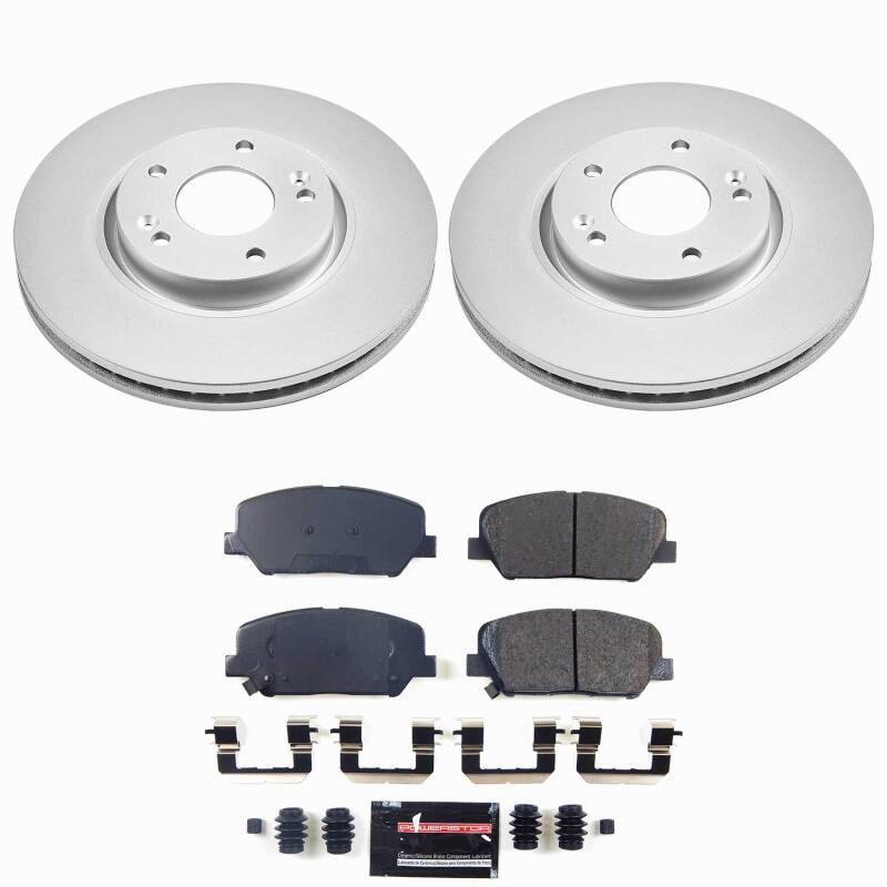 Power Stop 13-15 Hyundai Veloster Front Z23 Coated Brake Kit