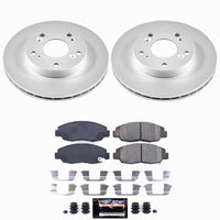 Power Stop 06-11 Honda Civic Front Z23 Coated Brake Kit