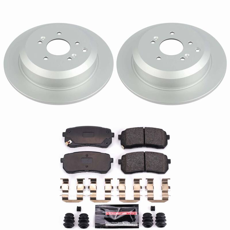 Power Stop 07-12 Hyundai Veracruz Rear Z23 Coated Brake Kit