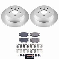 Power Stop 13-18 Lexus ES300h Rear Z23 Coated Brake Kit