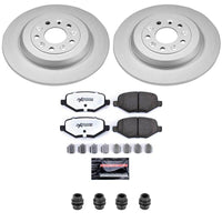 Power Stop 11-12 Ford Edge Rear Z36 Coated Truck & Tow Brake Kit