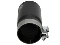 aFe MACH Force-Xp Universal Exhaust Tip 3-1/2 IN Inlet x 4 IN Outlet x 7 IN L Black Right Side Exit