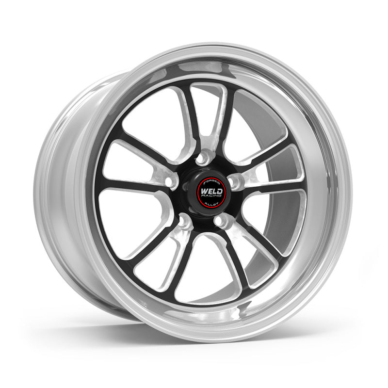 Weld S70 RT-S 18x10in / 5x115 BP / 5.6in. BS - Black Center - Polished Shell Wheel