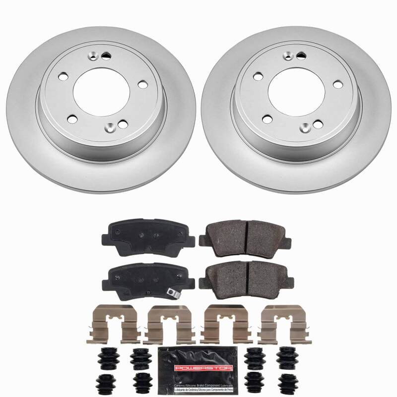 Power Stop 11-20 Hyundai Elantra Rear Z23 Coated Brake Kit