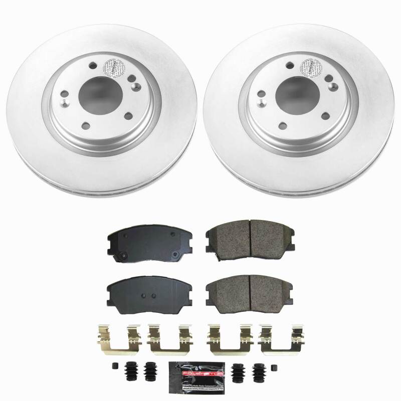 Power Stop 20-22 Kia Soul Front Z23 Coated Brake Kit