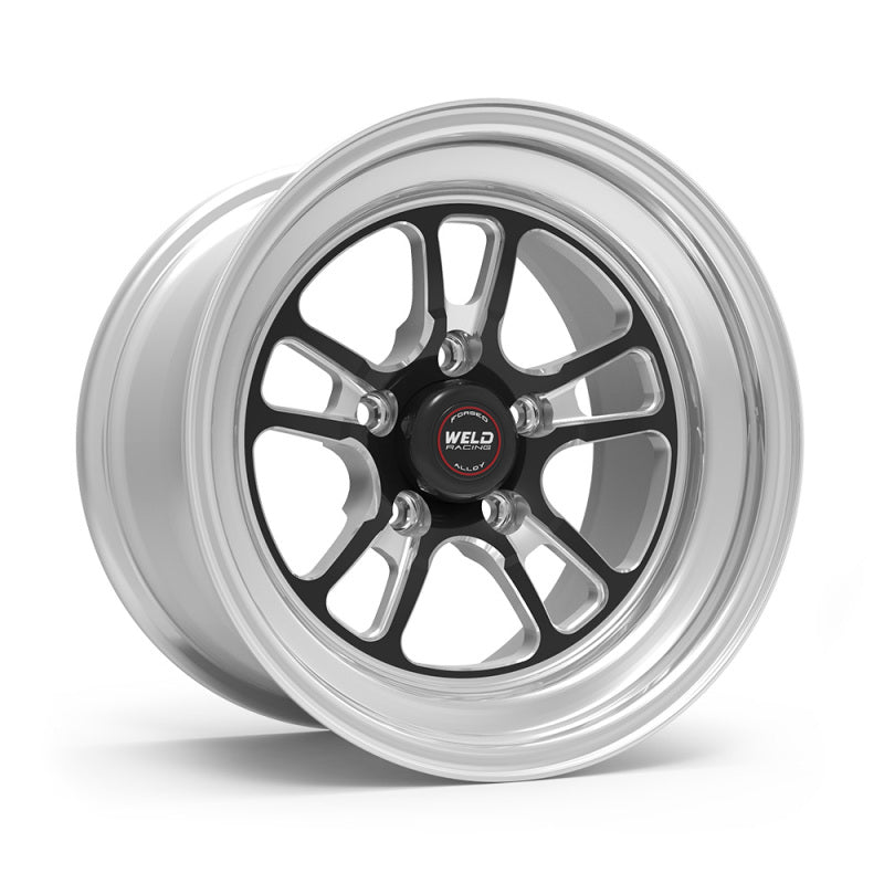 Weld S70 RT-S 15x10in / 5x120 BP / 7.5in. BS - Black Center - Polished Shell Wheel
