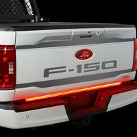 Putco 2024+ Ford F150 w/Factory LED Tail Light & OBS 60in Red Blade Tailgate Light Bar Plug-N-Play