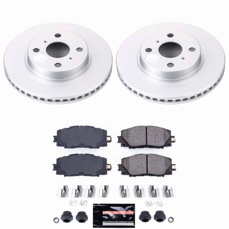 Power Stop 2013 Scion iQ Front Z23 Coated Brake Kit