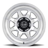 ICON Nuevo 17x8.5 / 6x5.5 / 25mm / 5.75in BS Silver Machined Wheel