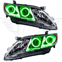 Oracle 07-09 Toyota Camry LED Headlight Halo Kit - Green