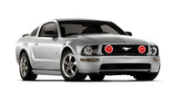 Oracle 05-09 Ford Mustang GT LED Fog Light Halo Kit - Red