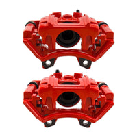 Power Stop 18-25 Jeep Wrangler Rear Red Caliper w/Bracket (Pair)