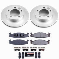 Power Stop 94-96 Ford Bronco Front Z23 Coated Brake Kit