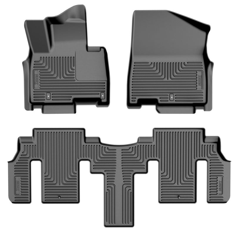 Husky Liners 22-25 Kia Carnival WeatherBeater Front & 2nd Row Floor Liners - Black