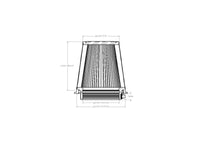 aFe Momentum Intake Replacement Air Filter w/ D2 Dura-Dry Media 4-1/2in F x6in B x4-1/2in T X 6in H