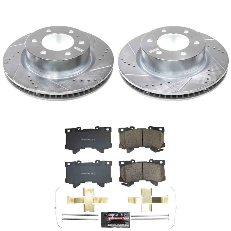 Power Stop 24-25 Toyota Tacoma Front Z23 Evolution Brake Kit