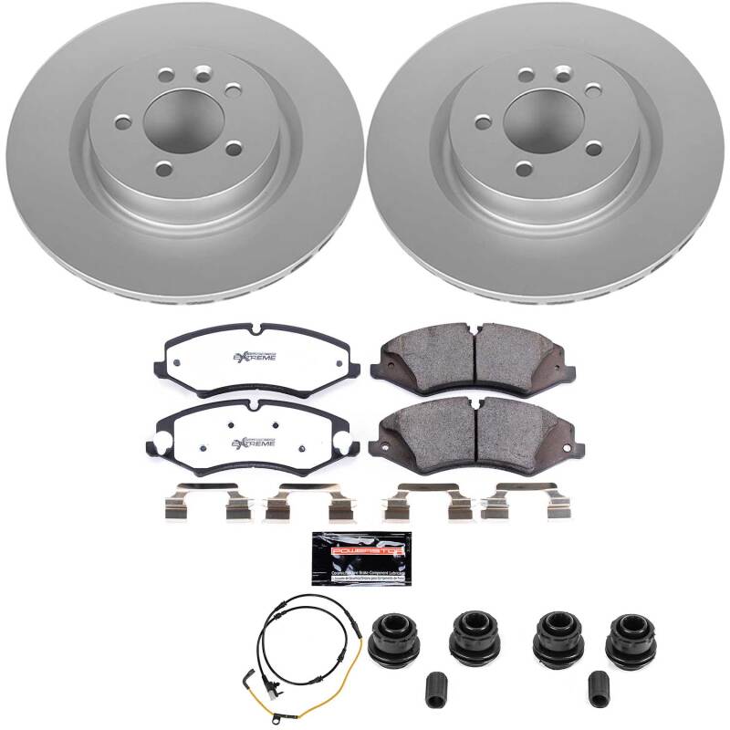 Power Stop 2017 Land Rover Discovery Front Z36 Coated Truck & Tow Brake Kit