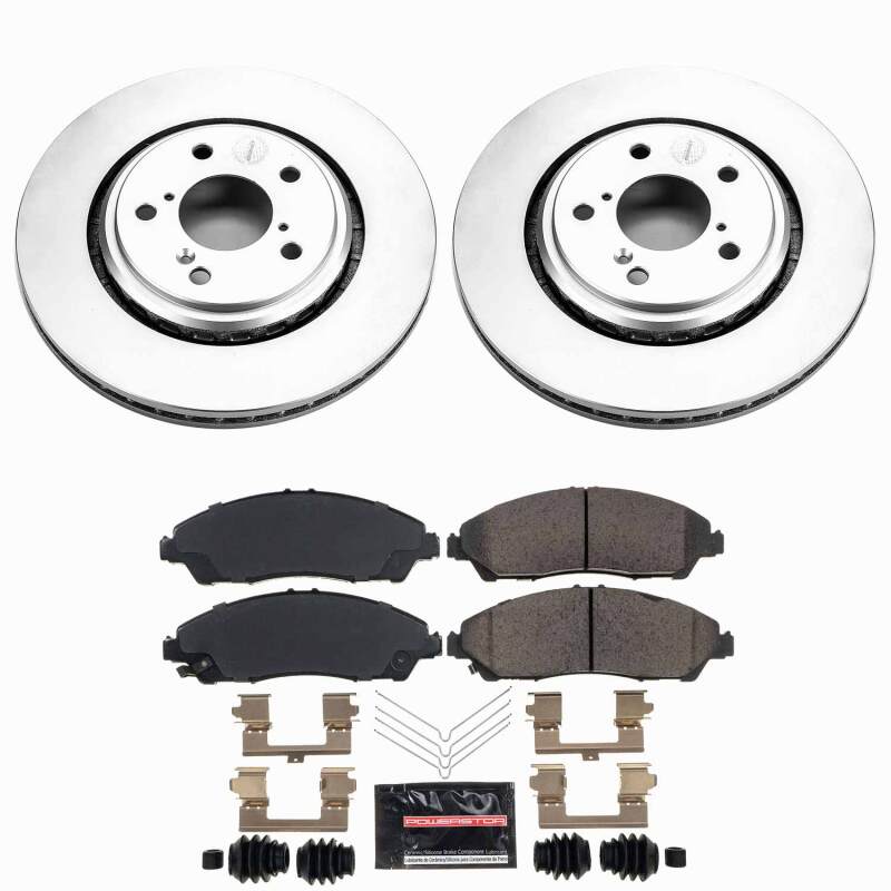 Power Stop 17-20 Acura MDX Front Z23 Coated Brake Kit