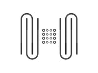 ICON 00-04 Ford F-250/F-350 Front Semi Round U-Bolt Kit