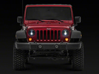 Raxiom 07-18 Jeep Wrangler JK Axial Series DB2 LED Headlights- Black Housing- Clear Lens