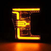 AlphaRex 17-19 Ford F-250/350/450/550 Super Duty LUXX-Series LED Proj Headlights Chrome w/SS & SBDRL