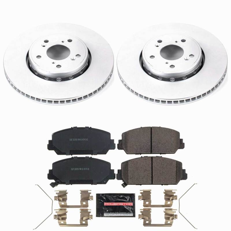 Power Stop 2016 Acura ILX Front Z23 Coated Brake Kit