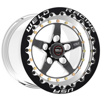 Weld Weldstar 17x10 / 5x4.5 BP / 8.0in. BS Black Wheel - Low Pad SBL
