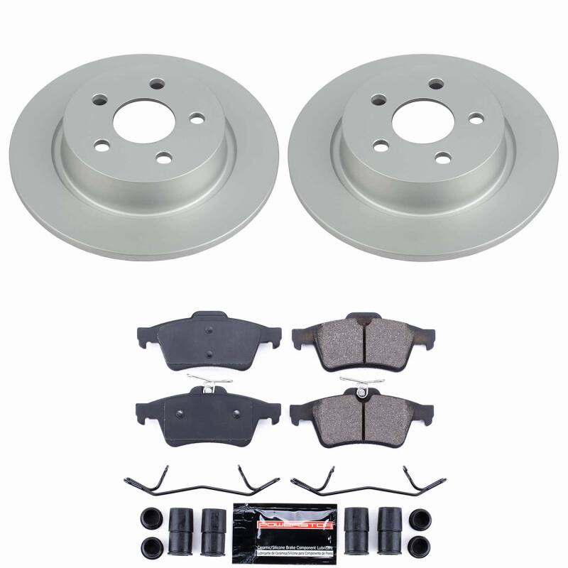 Power Stop 18-23 Ford Transit Connect Rear Z23 Coated Brake Kit