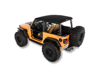 Bestop Trektop Glide Slantback for 18+ Jeep Wrangler JL (Black Diamond)