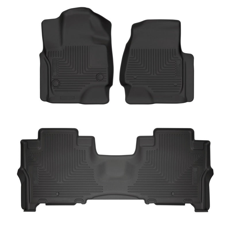 Husky Liners 18-24 Lincoln Navigator WeatherBeater Front & 2nd Row Floor Liners - Black